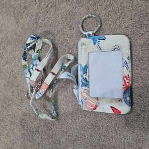 Floral Lanyard ID Holder